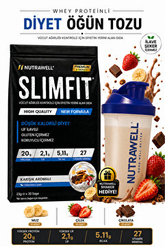 Slimfit Diyet Öğün Tozu 30 Şase Ve Shaker Öğün Tozu - Yüksek Protein Ve Lif