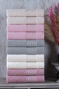 Zeynep Tekstil Range | 10'lu 50x90 cm El&Yüz Havlu Seti