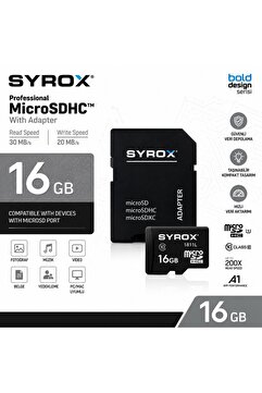 Syrox 16GB MİCRO SD KART (HAFIZA KARTI)