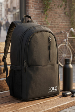 POLOGRAND London Orijinal Unisex Çok Gözlü Su Geçirmez Spor Kurs Laptop Gezi Seyahat Ve Günlük Kullanım Sırt Çantası