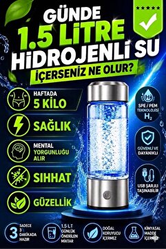 Genel Markalar Hidrojenli Su Cihazı Sağlık1 Güzelik2 zayıflama3