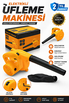 MOONSHOP Germany Seri 7000 Watt Hava Üfleme Emme Makinesi Elektrikli Hava Üfleme Körüğü...