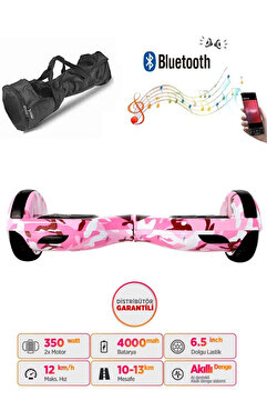 CityMate Elektrikli Kaykay Full Ledli Hoverboard Bluetooth Hoparlörlü 6.5 Inch D05