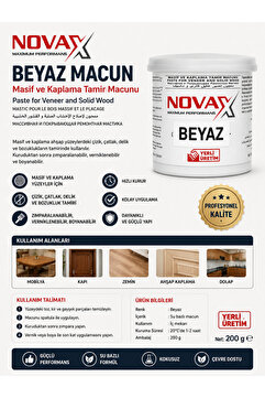 Genel Markalar AHŞAP TAMİR MACUNU BEYAZ RENK 200 ML