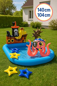 TOYFEST Şişme Tekne Oyun Havuzu 140 x 130 x 104 cm