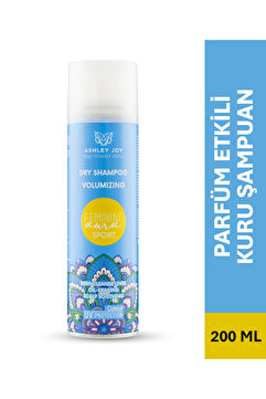 Ashley Joy Feminine Aura Sport UV Koruma Ekstra Hacim Kuru Şampuan 200 ml Limon Kokulu Saç Parfümü Etkili