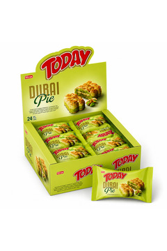 Today Dubai Pie Antep Fıstıklı Kadayıflı Kek 40 Gr. 24 Adet (1 Kutu)