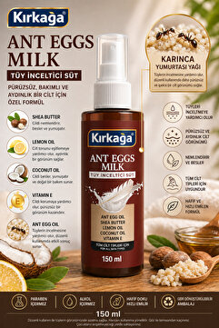KIRKAĞA DOĞAL GIDA ÜRÜNLERİ Karınca Yumurtası Yağı Özlü Tüy Nemlendirici Vücut Sütü 150 ml