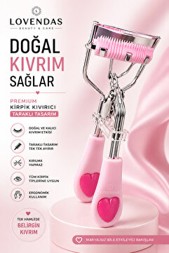 Lovendas Doğal Kıvrım Sağlayan Premium Kirpik Kıvırıcı Taraklı