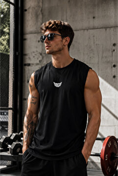 Ghassy Co Erkek Nem Emici Hızlı Kuruma Atletik Teknik Performans Sporcu Sıfır Kol T-shirt