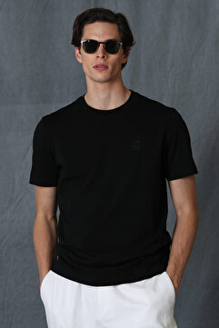 Lufian Pablo Modern Grafik Tişört Siyah