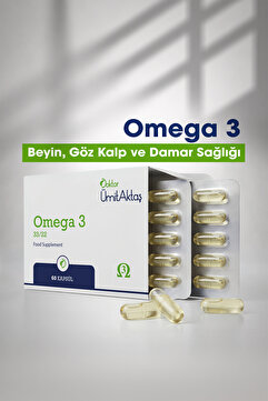 Dr. Ümit Aktaş Omega 3 - Balık Yağı - Hava Sızdırmaz, Okside Olmayan 60 Kapsül