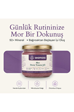 SEAMOSS Luxury Boy Mor Irlanda Deniz Yosunu Jeli 330ml - Sea Moss, Deniz Yosunu
