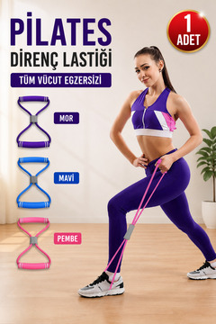 COZY SENSE Orta Seviye 1 Adet Bacak Kalça Squat Fitness Egzersiz Direnç Lastik Pilates Bandı
