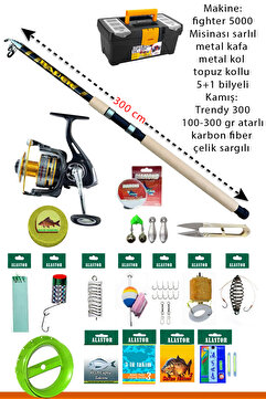ALASTOR Profosyonel Deniz Ve Göl Olta Takım 100-300gr Atarlı Kamış Deniz ve Tatlı su Olta Seti