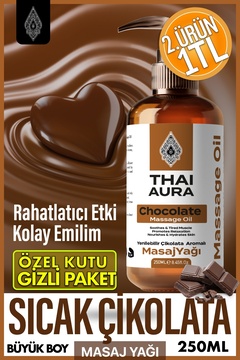 Genel Markalar Thai Aura 250ml Yenilebilir Çikolatalı Etkili Spa Masaj Yağı Rahatlatıcı A.f.r.o.d.i.z.y.a.k Etkili