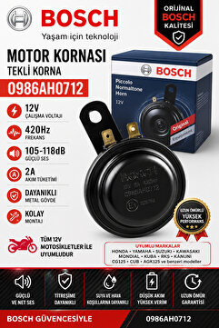 Bosch CFMOTO 250NK 2018-2026 12V Motosiklet Kornası Güçlü Ses