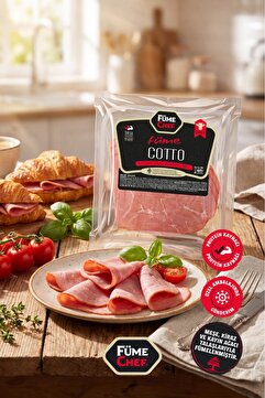 FümeChef Dana Etinden Cotto Füme 100 Gr Yağsız Tranç Etinden Kahvaltılık ve Atıştırmalık