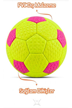 MY VİNTAGE Hentbol Topu Renkli Soft Katman Çocuk Mini Futbol Topu No:1 İç Mekan Minik Top