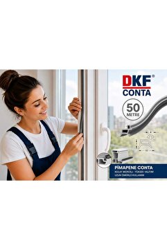 DKF CONTA PVC kapı ve pencere fitil 50 metre gri orjinal hammadde
