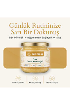 SEAMOSS Luxury Boy Sarı Irlanda Deniz Yosunu Jeli 330ml - Sea Moss, Deniz Yosunu