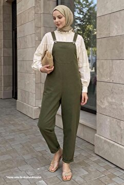 InStyle Lindy Askılı Salopet - Haki