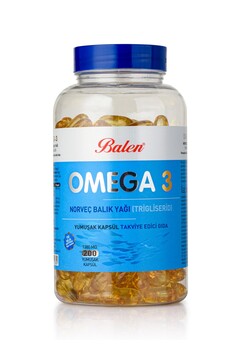Balen OMEGA 3 NORVEÇ BALIK YAĞI (TRİGLİSERİD) YUM.KAPSÜL 1380 MG*200