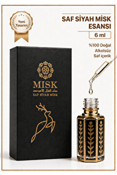 misk (Saf Siyah Misk) Parfüm Esansı | Black Musk – 6 ML %100 Konsantre, Kalıcı Koku özel hediye paketi
