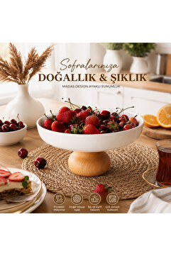Madas Desıgn Sunum tabağı,kurabiyelik,meyvelik,salata kasesi,tabak