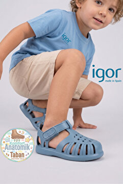 IGOR Tobby Solid Bebek & Çocuk Oceano Mavi Gri Günlük Stil Sandalet S10271-225