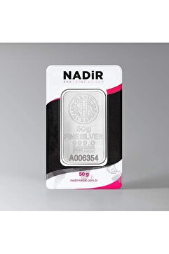 Nadir Gold Nadir 50 Gram Külçe Gümüş
