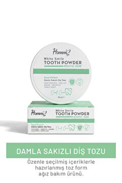 hommlife Günlük Ağız , Diş Bakımı ve Günlük Kullanım | Damla Sakızlı Diş Tozu 45 gr