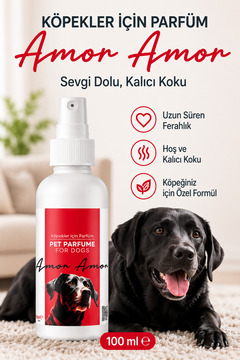 PawX Amor Amor Köpek Parfümü 100 ml – Kalıcı & Etkileyici Günlük Bakım Koku Spreyi