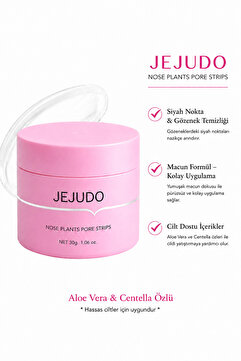 JEJUDO Burun Temizleme Macunu, Burun Bandı, Gözenek Giderici 60 Kullanımlık Maske 30 Gr/60 Strips