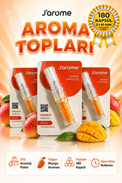 Jarome 3 Adet - Mentol Topu MANGO Aroma Kapsülleri - FRANSIZ