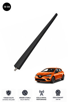 MEF Renault Clio 5 Uyumlu Anten Çubuğu Yüksek Çekim 20 Cm Fm/Am/Navı