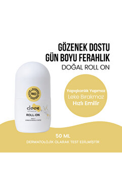 clooe Doğal Roll On Unisex Ter Kokusu Önleyici Lekesiz Fresh Gözenek Kapatmaz Karartma Yapmaz (50 ml)
