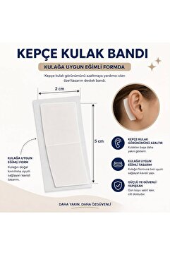 inobag Şeffaf Çift Taraflı Kepçe Kulak Düzeltme Bandı, Kulak Bandı,Kepçekulak Bandı,Çocuk Kulak Bandı 24'lü