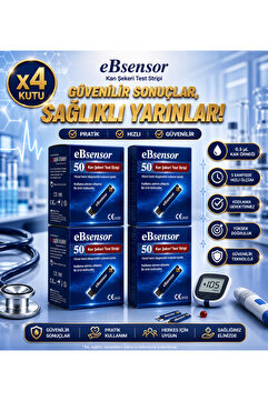 Ebsensor Şeker Ölçüm Strip 50'li 4 Adet
