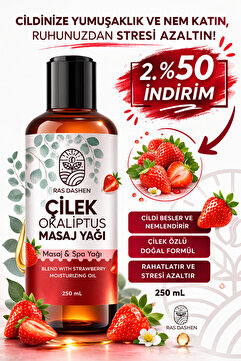 RAS DASHEN Premium Kalite Masaj Yağı Massage Oil (ÇİLEK - OKALİPTUS) 250 ML