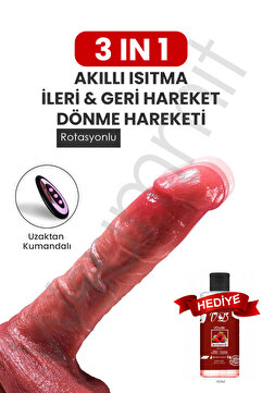 Wsummıt İgor Isıtmalı, İleri Geri Hareketli & Rotasyonlu Gerçekçi Damarlı Yapay Penis Dildo Vibratör
