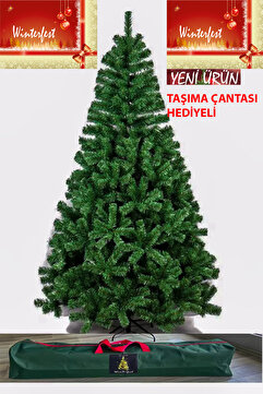 Winterfest Gerçek Görsel Yılbaşı Çam Ağacı 210 Cm 800 Gür Dallı