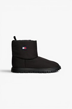 Tommy Hilfiger Kadın Marka Logolu Su Tutmaz Sıcak Astarlı Kışlık Kullanıma Uygun Siyah Bot & Bootie