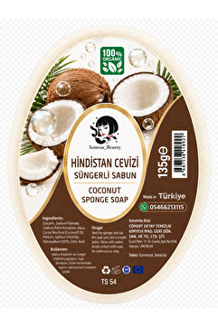Lunessa Beauty Hindistan Cevizi Özlü Kalıcı Kokulu Süngerli Sabun 135 g