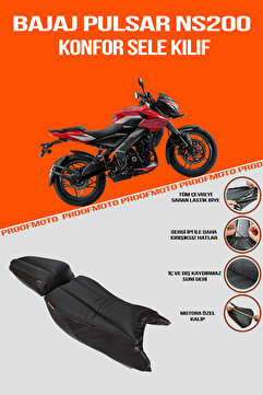 PROOFMOTO BAJAJ PULSAR NS 200 Konfor Sele Kılıf uyumlu