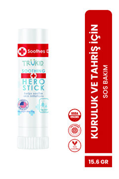 Trukid Hero Stick Anlık Yatıştırıcı Bakım Stick 15,6 gr | Kuruluk, Tahriş ve Bakımı
