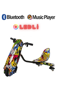 Genel Markalar Drift Car Elektrikli Kaykay Drift Scooter Bluetooth Grafity Desenli Kasa D01