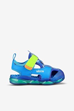 Vicco Live İlk Adım Bebek Ortopedik Işıklı Çocuk Spor Sandalet MAVİ