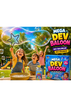 TOTTERİQ Mega Dev Balon Seti XXL – Dev Baloncuk Yapma Oyuncağı | Çocuklar İçin Eğlenceli Balon Seti