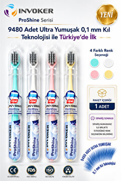 INVOKER Ultra Soft 9480 Hassas Diş Fırçası Ultra Yumuşak Diş Fırçası Hassas Diş ve Diş Etleri İçin Özel Diş Fırçası